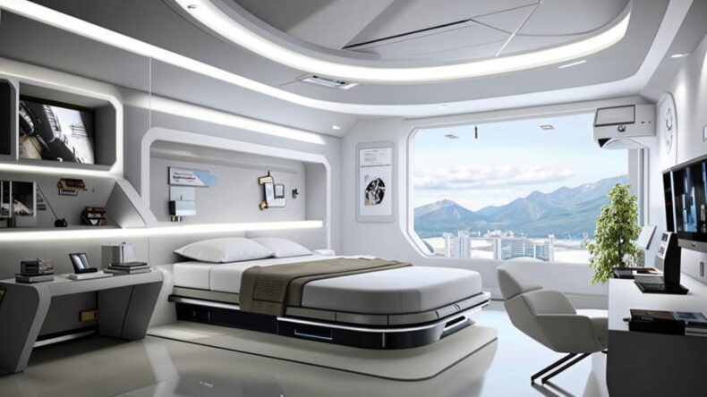 Кровати с рабочей зоной внизу: планировка пространства