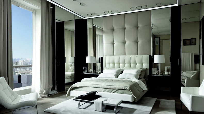 Узкие туалетные столики с зеркалом