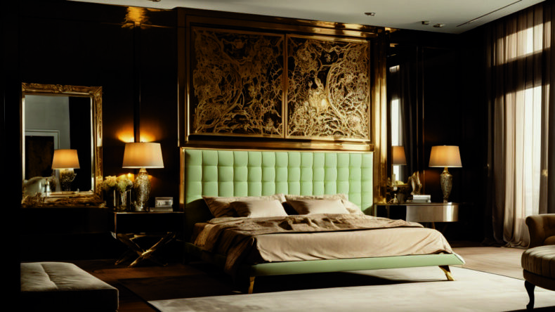 Мебель в стиле ампир: бронзовые накладки и массивные формы