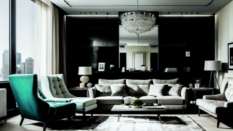 Как сочетать мебель разных текстур в одной гостиной