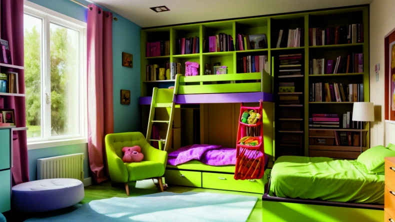 Как организовать хранение книг в детской: полки и книжные шкафы