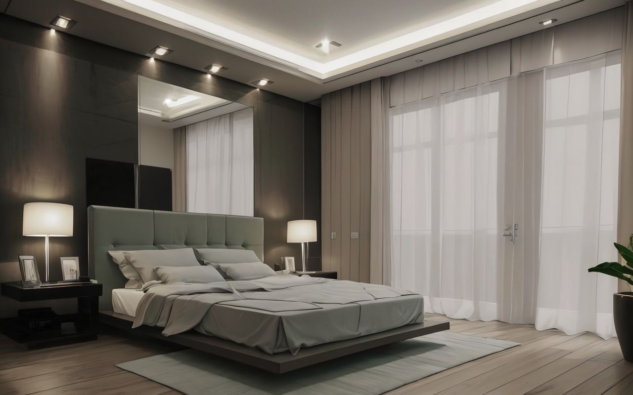 Японский минимализм в спальне: низкая мебель и нейтральные тона