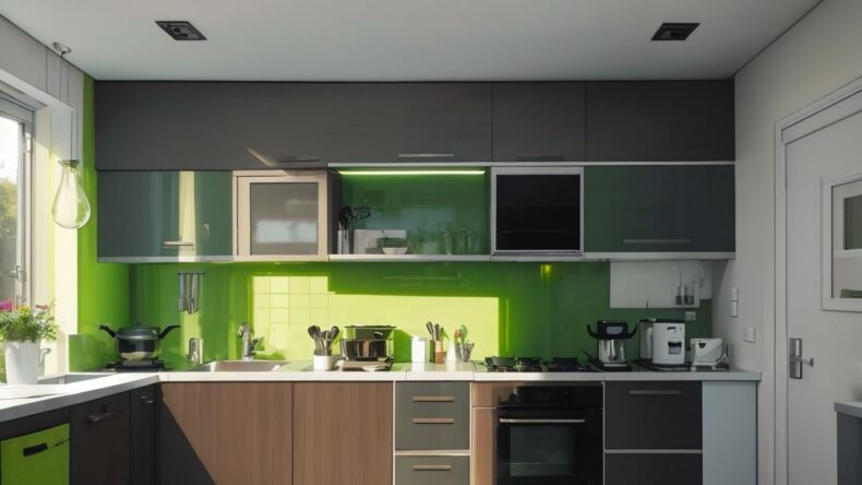 Рабочий уголок на кухне: компактные решения