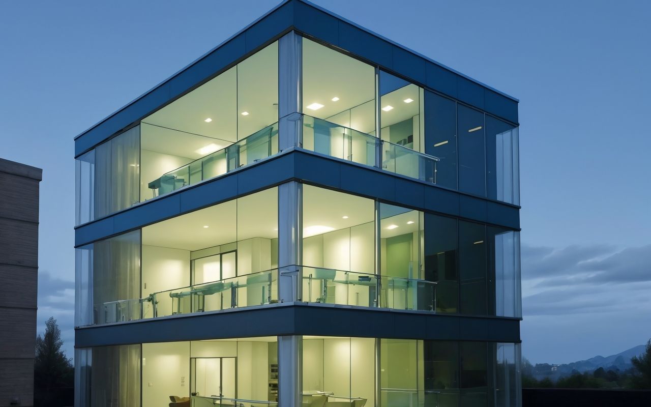 Стеклянные фасады: виды обработки кромок для безопасности