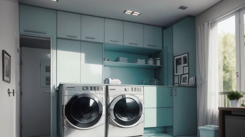 Тумбы с выдвижными корзинами для белья