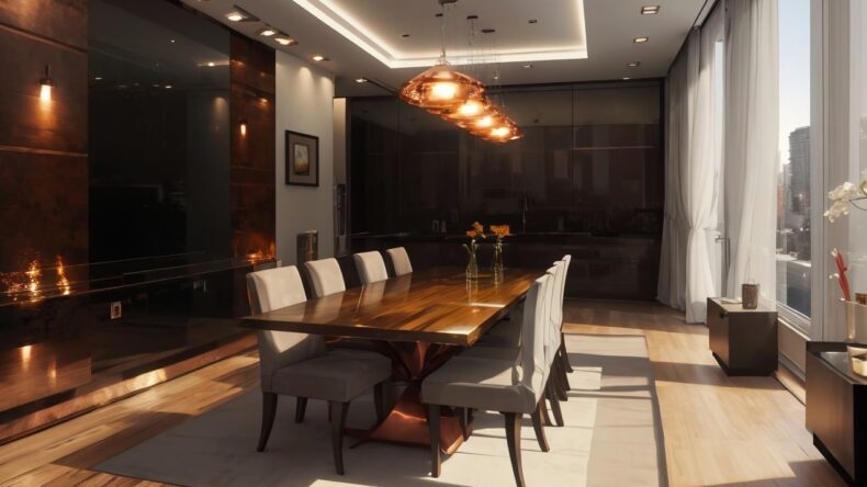 Столы с медными ножками: устойчивость к окислению