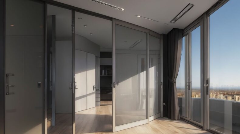 Раздвижные двери с доводчиками: плавность хода