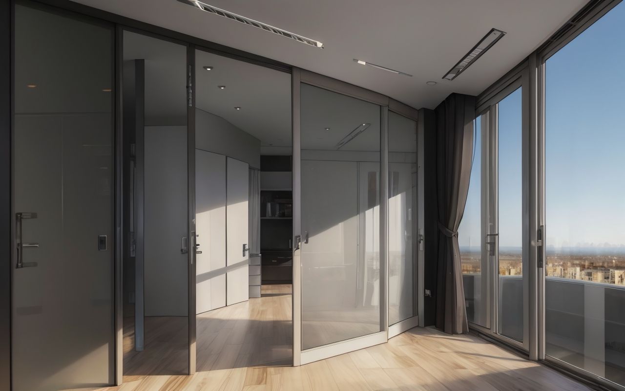 Раздвижные двери с доводчиками: плавность хода
