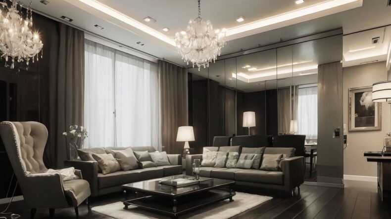 Освещение в гостиной: роли торшеров, бюстгальтеров и блесков в создании атмосферы