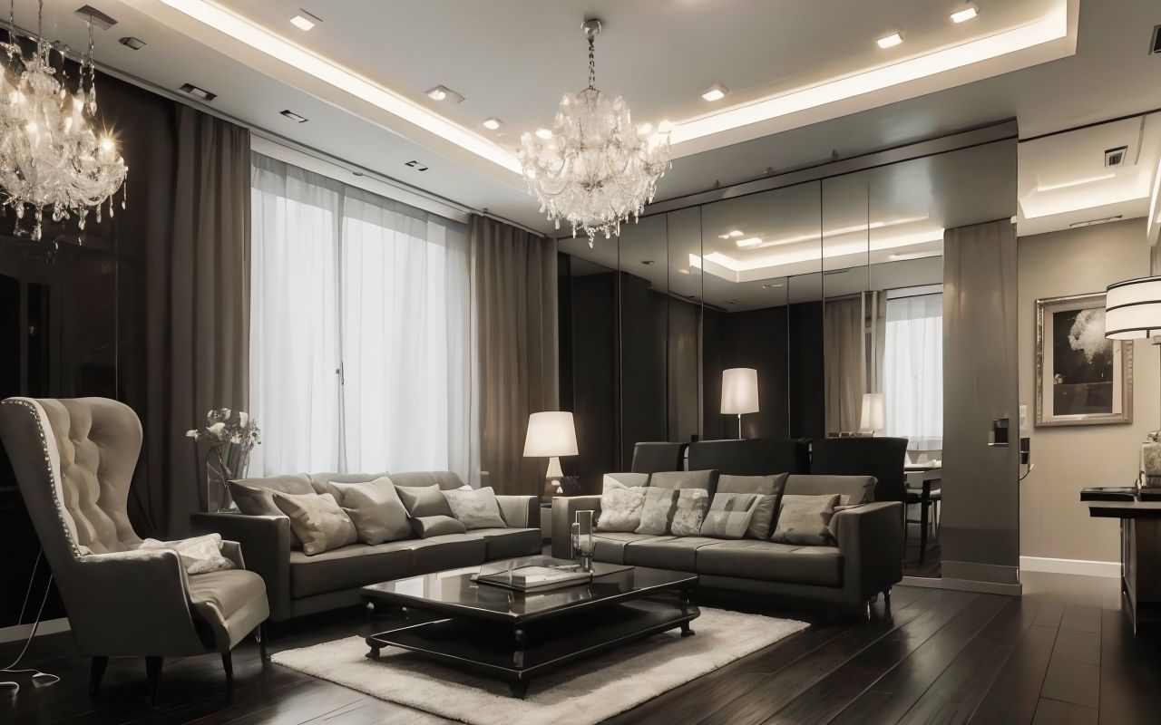 Освещение в гостиной: роли торшеров, бюстгальтеров и блесков в создании атмосферы