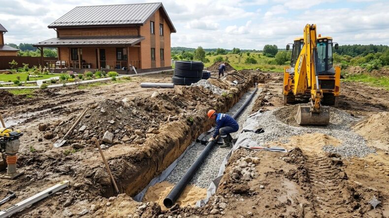 Дренаж участка: как спасти фундамент и урожай от воды